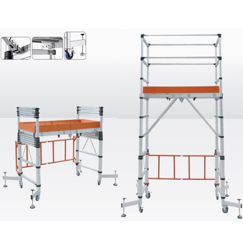 Telescopic scaffolding tower - scaffolding,