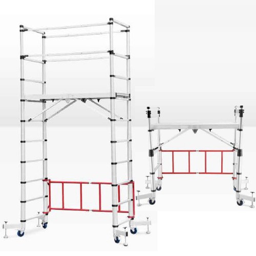 Telescopic scaffolding tower - scaffolding,